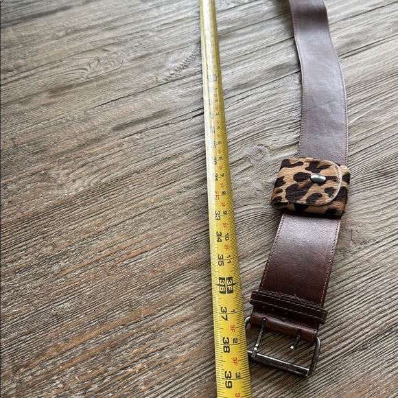Matisse Italy Leopard Fur Leather Belt with Animal Print and Pouch main image 13